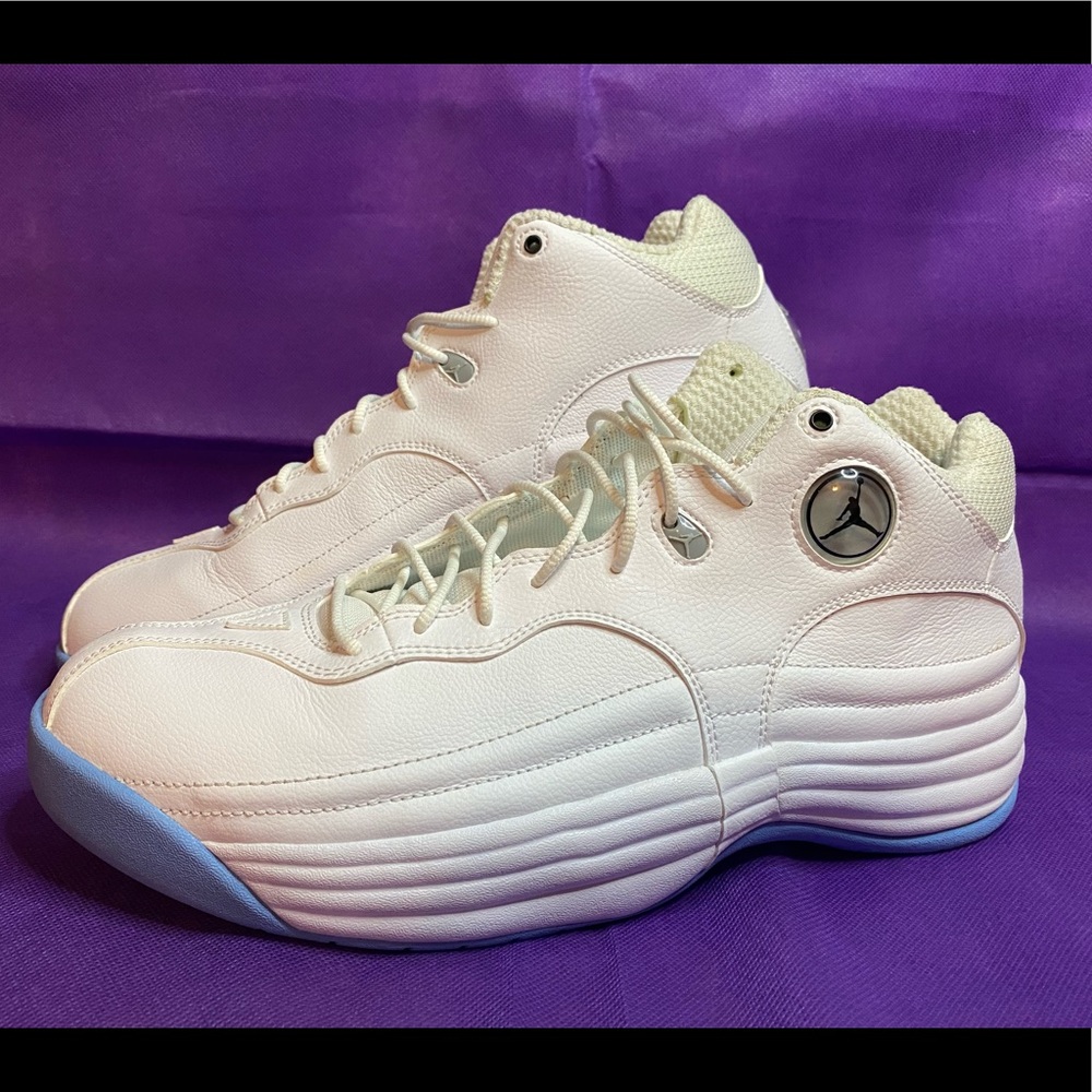 Nike Jordan Jumpman Team I White & Varsity Blue UNC (644938-107) Mens Size 12
